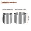 uxcell 6" to 12" Cake Ring 15cm Height Adjustable Round Cake Ring Stainless Steel Moose Baking Pan Baking Tools Baking Tools