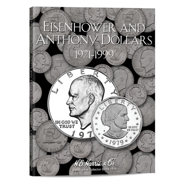 Harris Eisenhower & Anthony Dollars 1971-1999 Coin Folder 2699