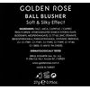 Golden Rose Ball Blusher, Rouge Colour 01, Pack of 1 (1 x 23 g)