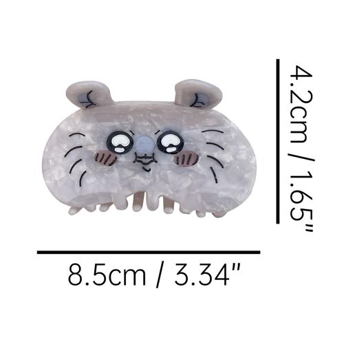 Funny Cartoon Mouse Hair Clip,Acetate Hair Clip,Small Claw Clip for Women, 1 Count (Pack of 1)