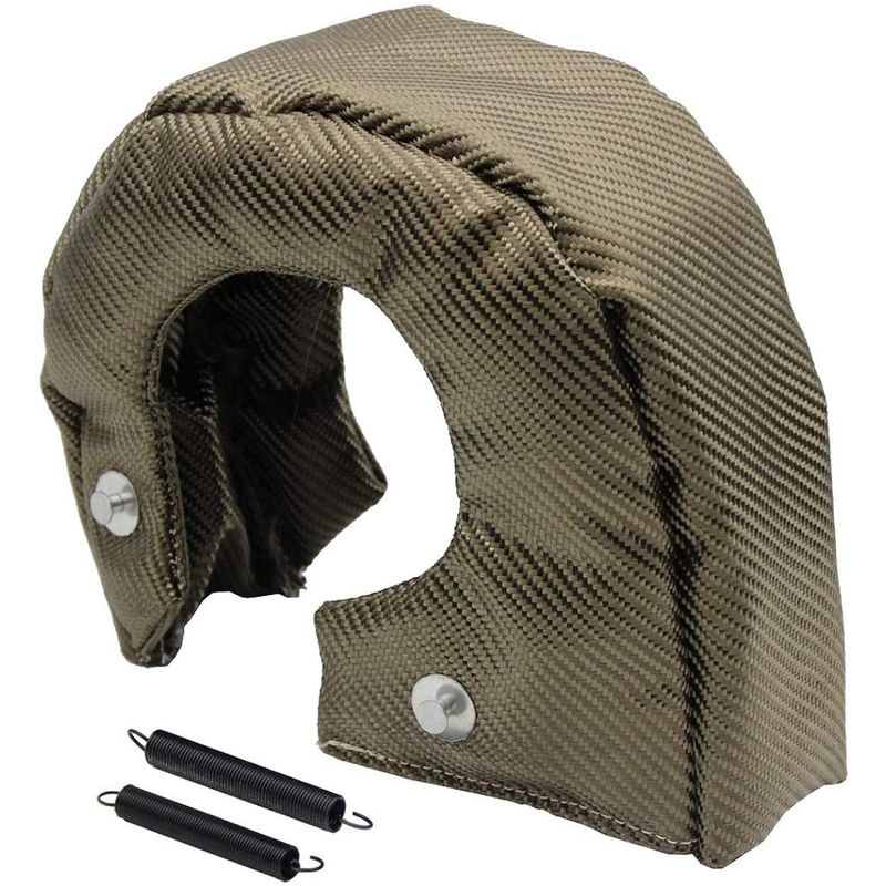 Hiwowsport Titanium U-Silica Turbo Blanket Heat Shield Cover For T4 Stainless US
