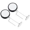 PATIKIL 1.5m / 4.9Ft Retractable Remote Control Tether, 2 Pcs Security Remote Cable Lock Adjustable Cable Leash Length for TV Remote Control Gaming Controller, Black (Iron Cap)