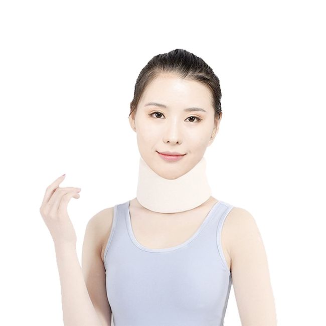 Soft Foam Cervical Collar Neck Support Relieves Pain & Pressure in Spine Adjustable Neck Brace for Women Men Neck Wrap Protector for Neck Pain and Injuries Support