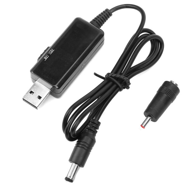 USB-Verlängerungskabel,Aufwärtswandler,Steckerladekabel,5V auf 9V 12V,USB-Aufwärtsspannungswandler,für Laptop-Lüfter,Wireless-Router