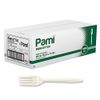 Medium Weight Disposable Plastic Forks 1000-Pack - Bulk White Plastic Silverwa