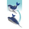 EUGY 3D Humpback Whale Model, Craft Kit