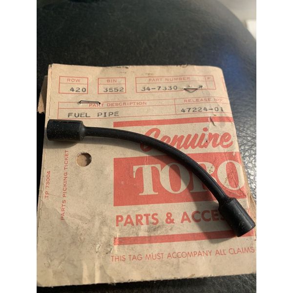 New Genuine Toro Fuel Pipe Hose 34-7330