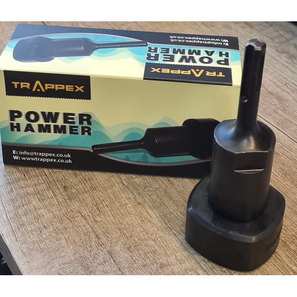 Trappex Power Flushing Vibrating Hammer, Radiator Sludge Agitator - Rubber Power Flash Hammer Drill Bit