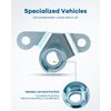 LUJUNTEC Rear Passenger Side Tailgate Hinge Kit Replacement for 2005-2016 Frontier Bed Mounted Dorman