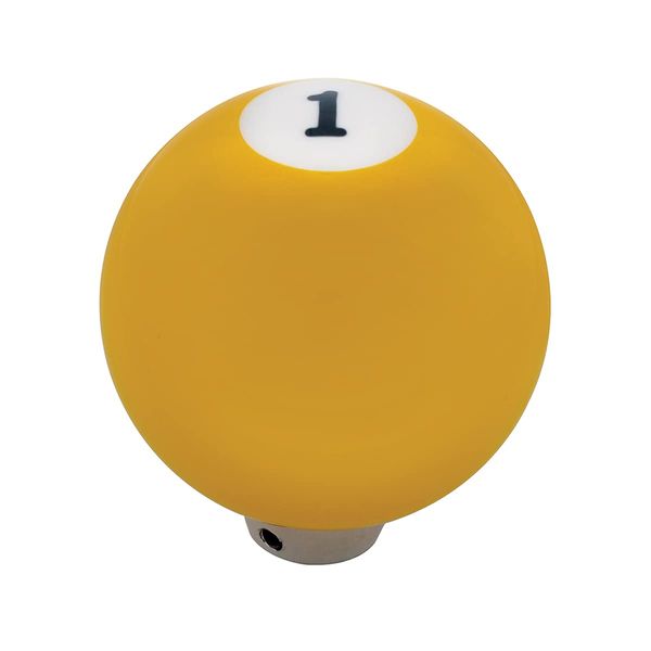 United Pacific 70661 Yellow '1' Ball Gearshift Knob