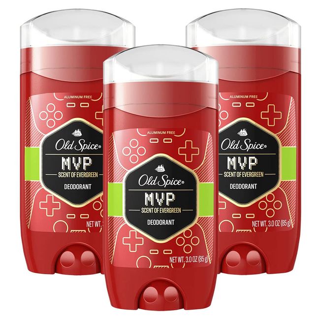 Old Spice MVP Deodorant for Men, 3 oz (Pack of 3)