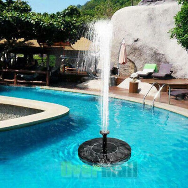 Solar Powered Floating Bird Bath Water Fountain Pump Garden Pond Pool Outdoor