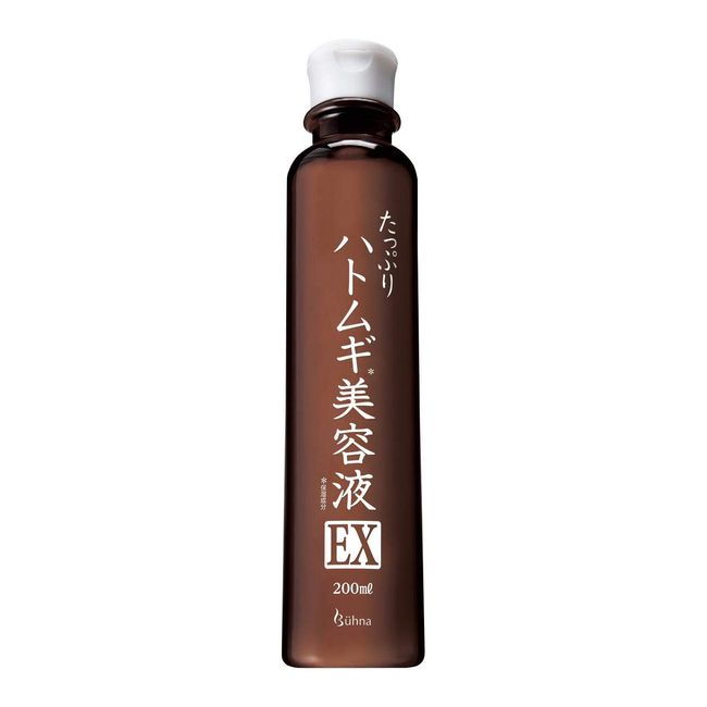 Bewna Abundant Hatomugi Serum EX, 6.8 fl oz (200 ml), Made in Japan, Moisturizing, Exfoliating Layer, Penetration, Smooth Skin, Thick, Eyes, Mouth, Neck, Large Capacity, Clear