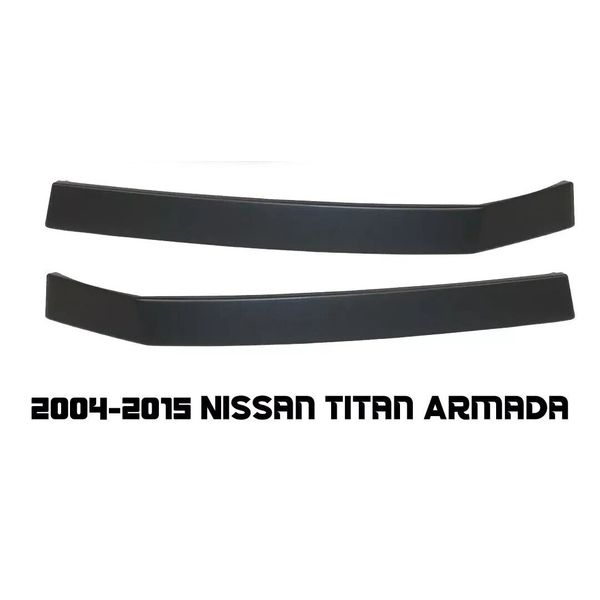 Front Headlight Molding Trim Fillers For 2004-2015 Nissan Titan Armada