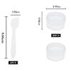 Small Sample Pots 10PCS 5ml Travel Pots for Toiletries Mini Wide Mouth Plastic Jars with Lids Leakproof Sample Containers for Creams, Lotions, Cosmetics, Beads, Nail Art Glitter, Transparent