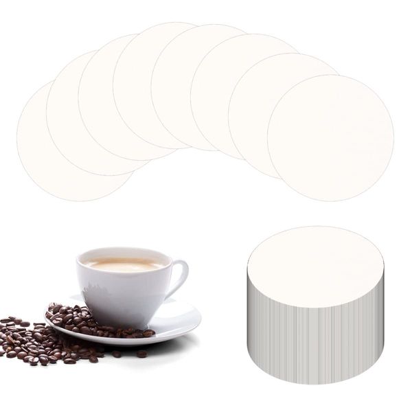 300 Pcs Coffee Filter Papers, Filter Papers for Coffee Machines (White)