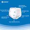 SUNKISS TrustPlus Unisex Incontinence Disposable Underwear, Large, 16 Count - Heavy Absorbency, Barrier Leak Protection, Odor Control, Soft, Flexible Fabric