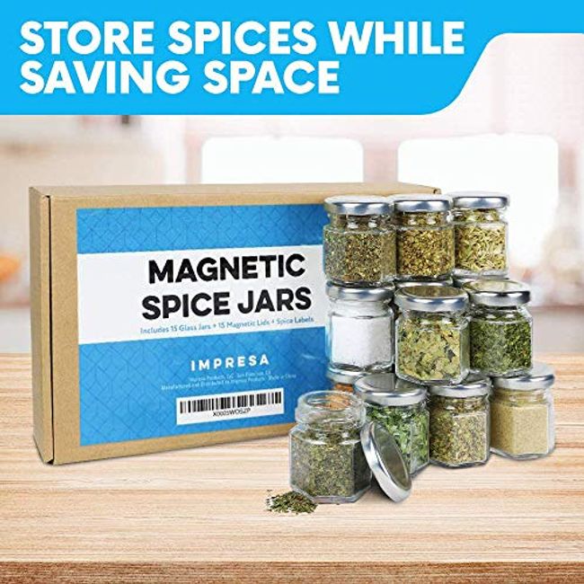 Glass Spice Jar Seasoning Box  Container Store Spice Bottles
