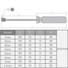Utoolmart Hexagon Nut Nonslip Handle Hex Socket Wrench Screwdriver Hex Nut Driver (12mm)