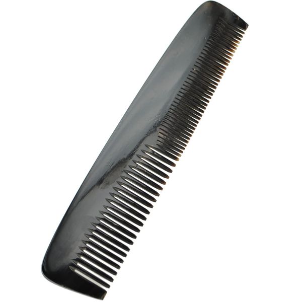 znatoo Real Horn Comb (16.5cm / 6.5" Long, Dark Coloured)
