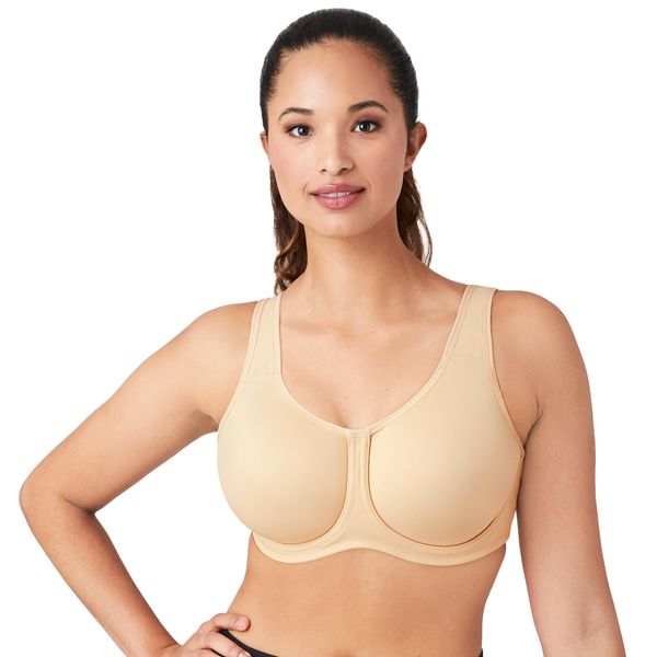 Wacoal Women's Full Support Underwire Sport Bra, Sand, 36DDD