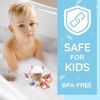 Baby Bath Floating Octopus with 5 Rings, Multicolour (Red)