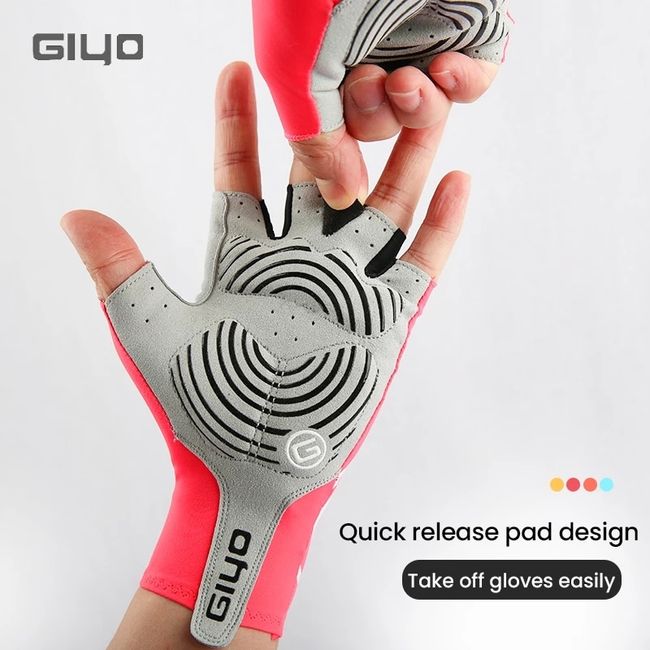 Men's non-slip lycra cycling gloves