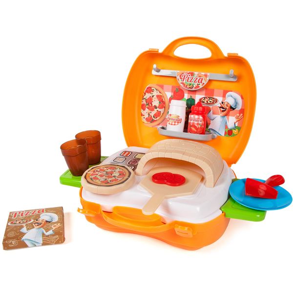 World Tech Toys Pizzeria 22Piece Suitcase Playset