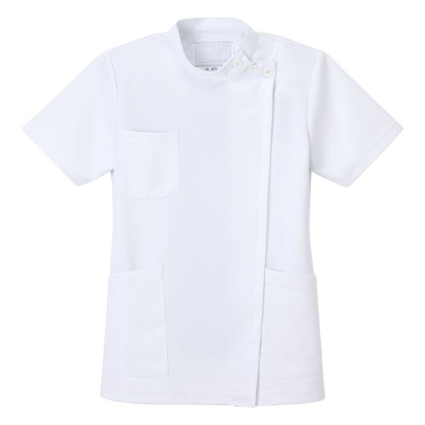 (nagaire-ben) nagaileben Women's Width from Short Sleeve Top Doctor Outfits White Coat Ho – 4972  - whites