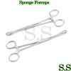 Body Piercing:-2 x Sponge Clamps 7.5" Straight & Curved