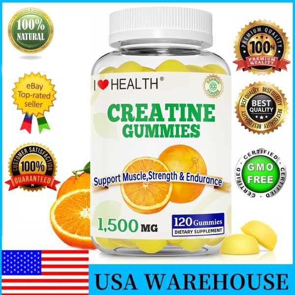 Creatine Monohydrate Gummies1500mg, Chewables Creatine for Energy Boost