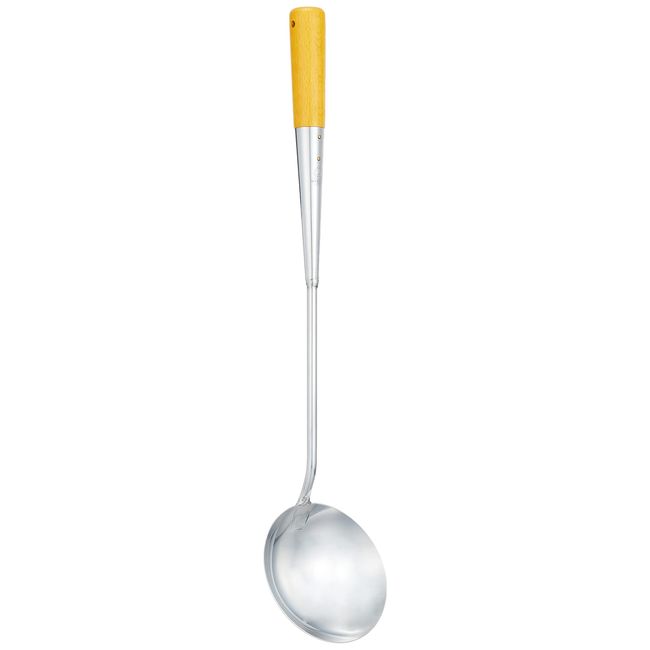 Endo Shoji Ladle, Commercial Use, Professional-grade, Natural Wood, Stainless Steel, Made in Japan