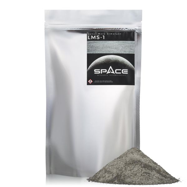 Lunar Mare Regolith Simulant (LMS-1) Authentic Moon Dust Replicant - for Research, Hardware Testing, and Educational Projects (1, Kilogram)