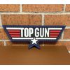 Top Gun PVC Patch, Tactical Morale Air Force Rubber Patch Hooked Back