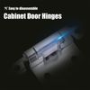 20 Pairs Kitchen Cabinet Hinges Self Closing Face Mount Cupboard Door Hinges 