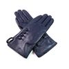 Womens Premium Soft Real Leather Gloves medium navy