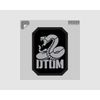 DTOM Stencil Decal (Grey on Black)