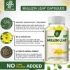 Mullein Leaf Capsules For Lung Cleansing & Detox Herbal Dietary Supplement