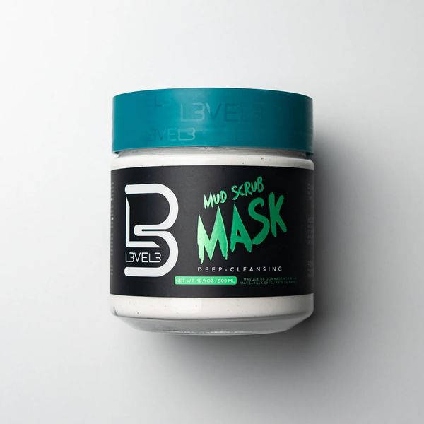L3VEL3 Mud Scrub Mask Deep-Cleansing 16.9 fl oz