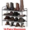 3-Tier Shoe Rack Storage Organizer, Grey