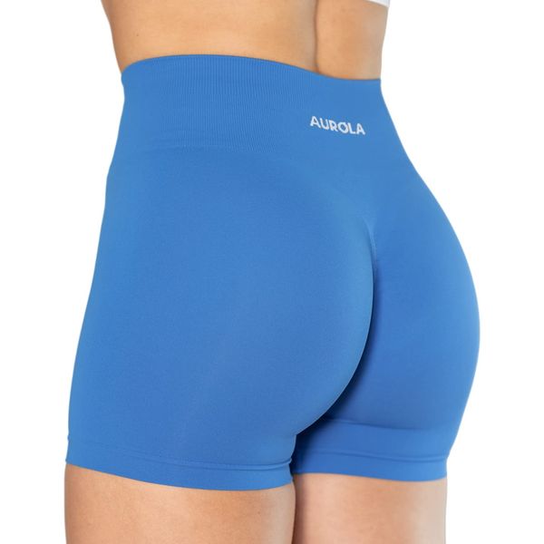 AUROLA Dream Collection Workout-Shorts für Damen, hohe Taille, nahtlos, Scrunch, athletisch, Laufen, Fitnessstudio, Yoga, aktive Shorts