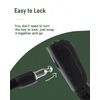 Bowfar Anti-Theft Lock - Level 5 Security, Key Chain Lock for Bicycle, Motorcycle, Scooter