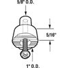 CRL Door Mounted Stop and Holder Replacement Tip for 5/8" Kick-Down Stops