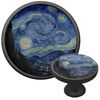 The Starry Night (Van Gogh 1889) Cabinet Knob (Black)