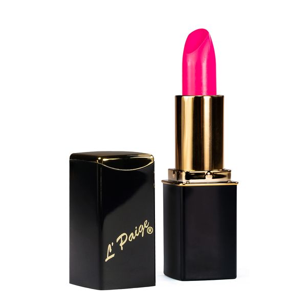 L'Paige (L18 BRIGHTEST PINK Designer Lipstick, Aloe Vera Based, Long-lasting, Moisturizing