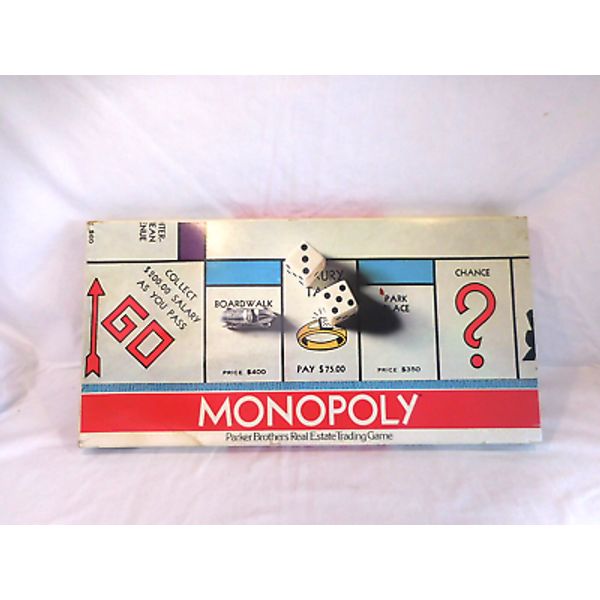 Monopoly Dice Game 1974 Game Accessories by Parker Brothers Real Estate