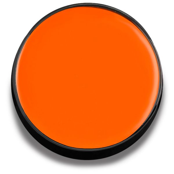 Mehron Makeup Color Cups | Stage, Foundation, Face Paint, Body Paint, Halloween | Greasepaint .5 oz (14 g) (Orange)