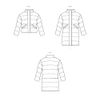 Know Me Men's Oversized Puffer Coat Sewing Pattern Packet, Sizes 44-46-48-50-52, Multicolor