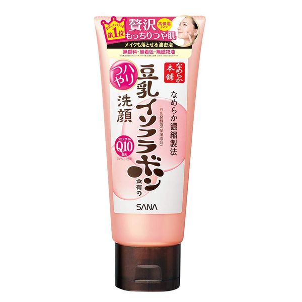 Nameraka Honpo Firm & Cleansing Face Wash, N, 5.3 oz (150 g), Soy Milk Isoflavone, Moisturizing