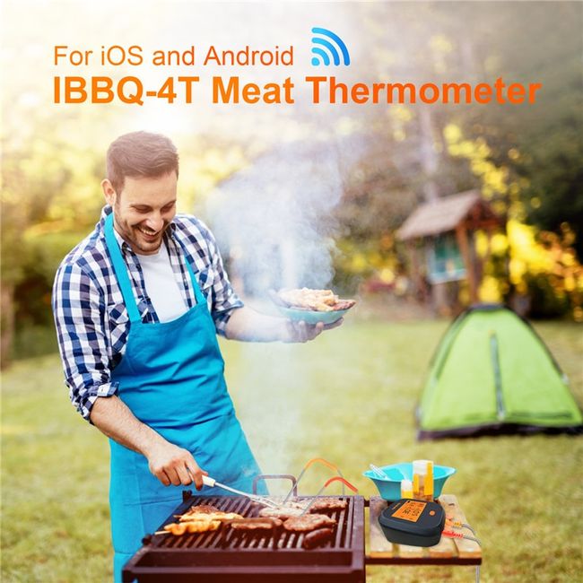 INKBIRD Square Bluetooth Compatibility Grill Thermometer in the Grill  Thermometers department at